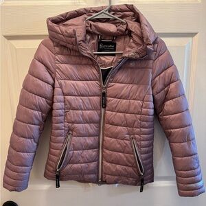 Cavallo Equestrian Girls Eden Puffer Jacket - Lilac - Size Girls 12